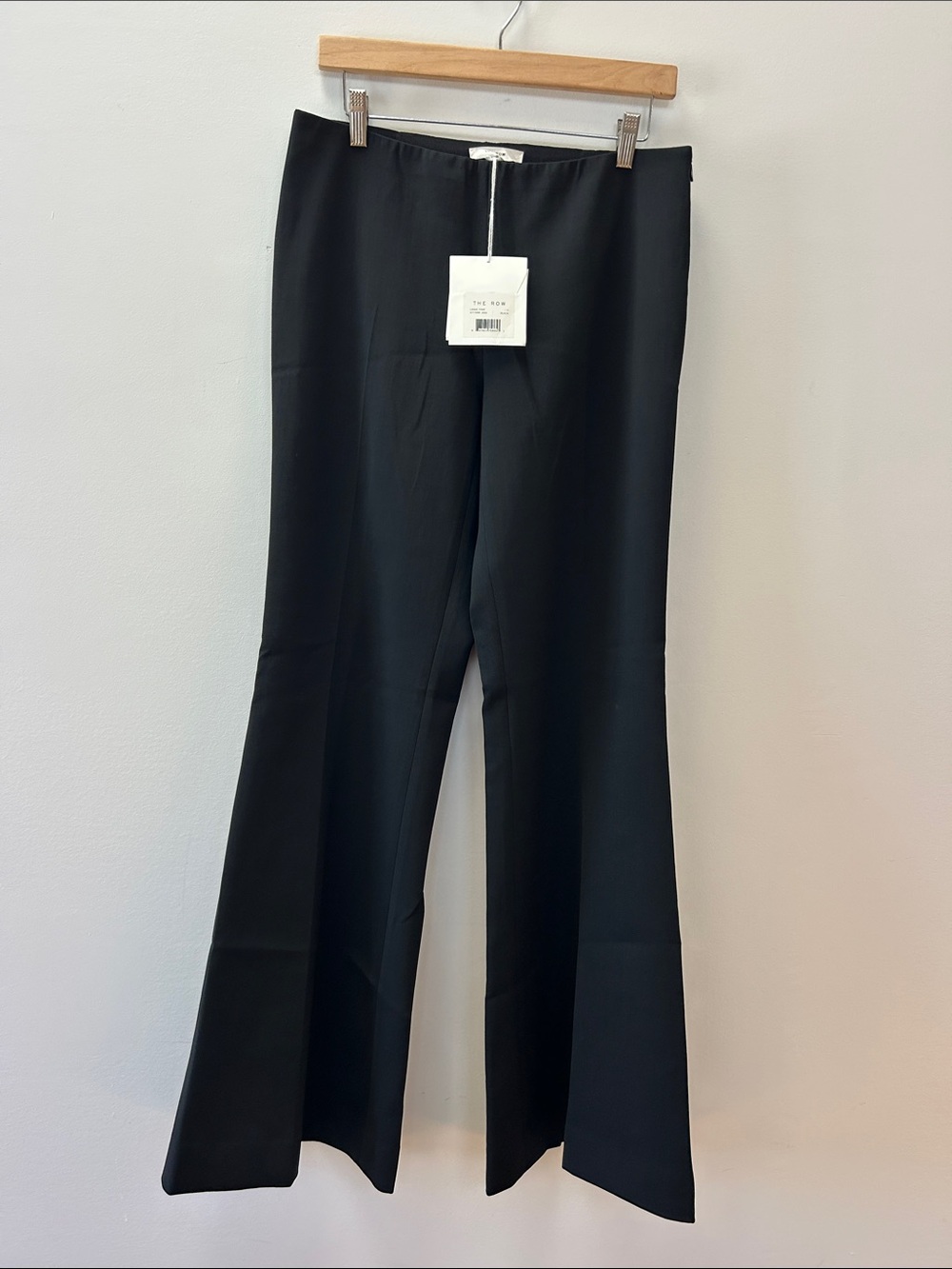 The Row Black Bootcut Flare Trousers